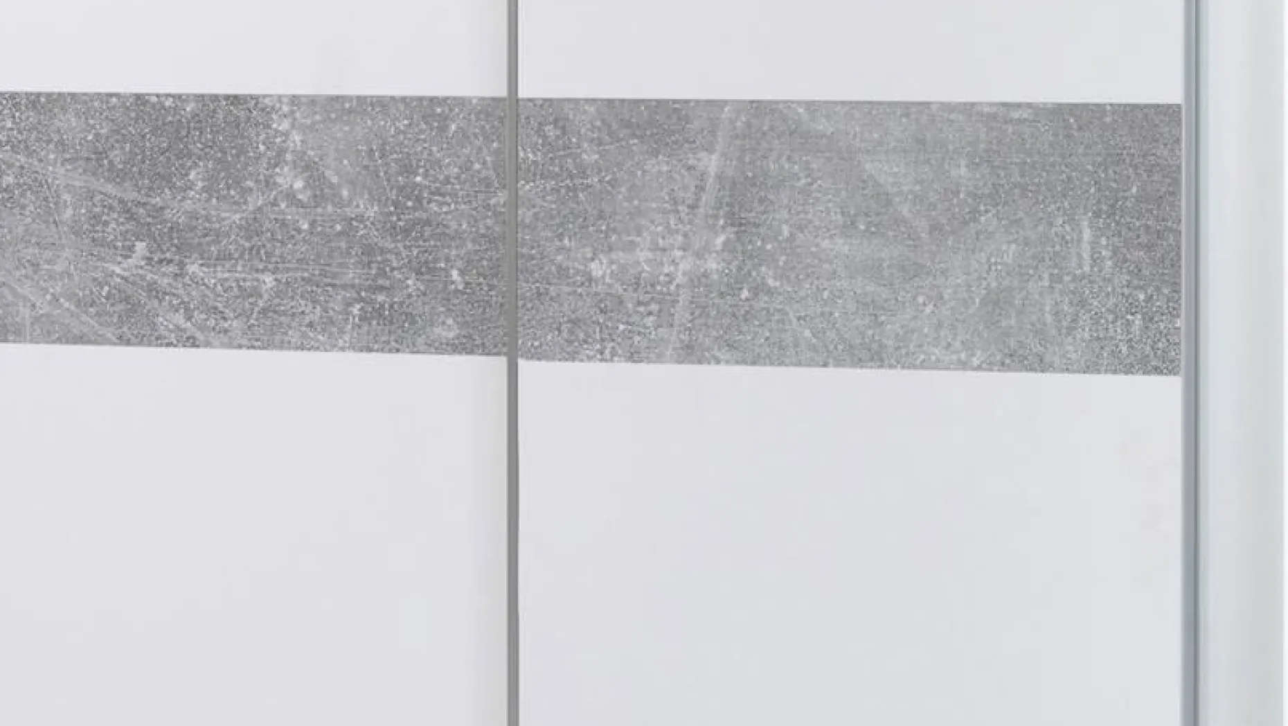 Kleiderschrank Salamanca 170cm mit 2 Türen - weiß/Beton