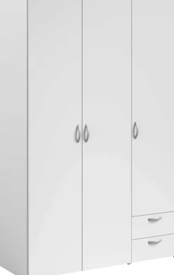 Kleiderschrank Salvador 3 Türen und 2 Schubladen - weiß