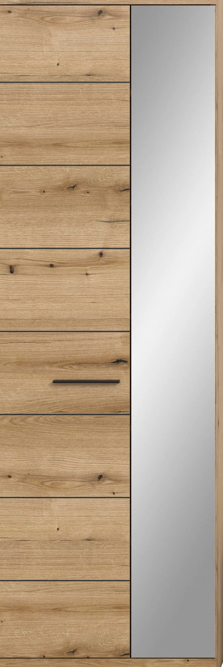 Kleiderschrank Scout Xonox - Evoke Oak, 62x197x37 cm, mit Spiegel