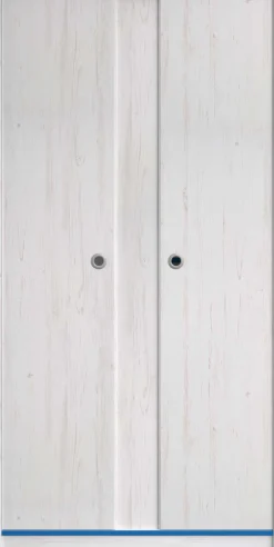 Kleiderschrank Smoozy 90cm 2 Türen - weiß/rosa oder weiß/blau