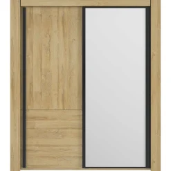 Kleiderschrank Sofia | 192 x 63 x 220 cm | Gold Oak Design