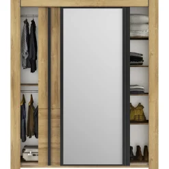 Kleiderschrank Sofia | 192 x 63 x 220 cm | Gold Oak Design