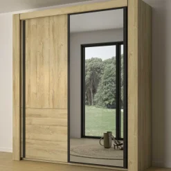 Kleiderschrank Sofia | 192 x 63 x 220 cm | Gold Oak Design