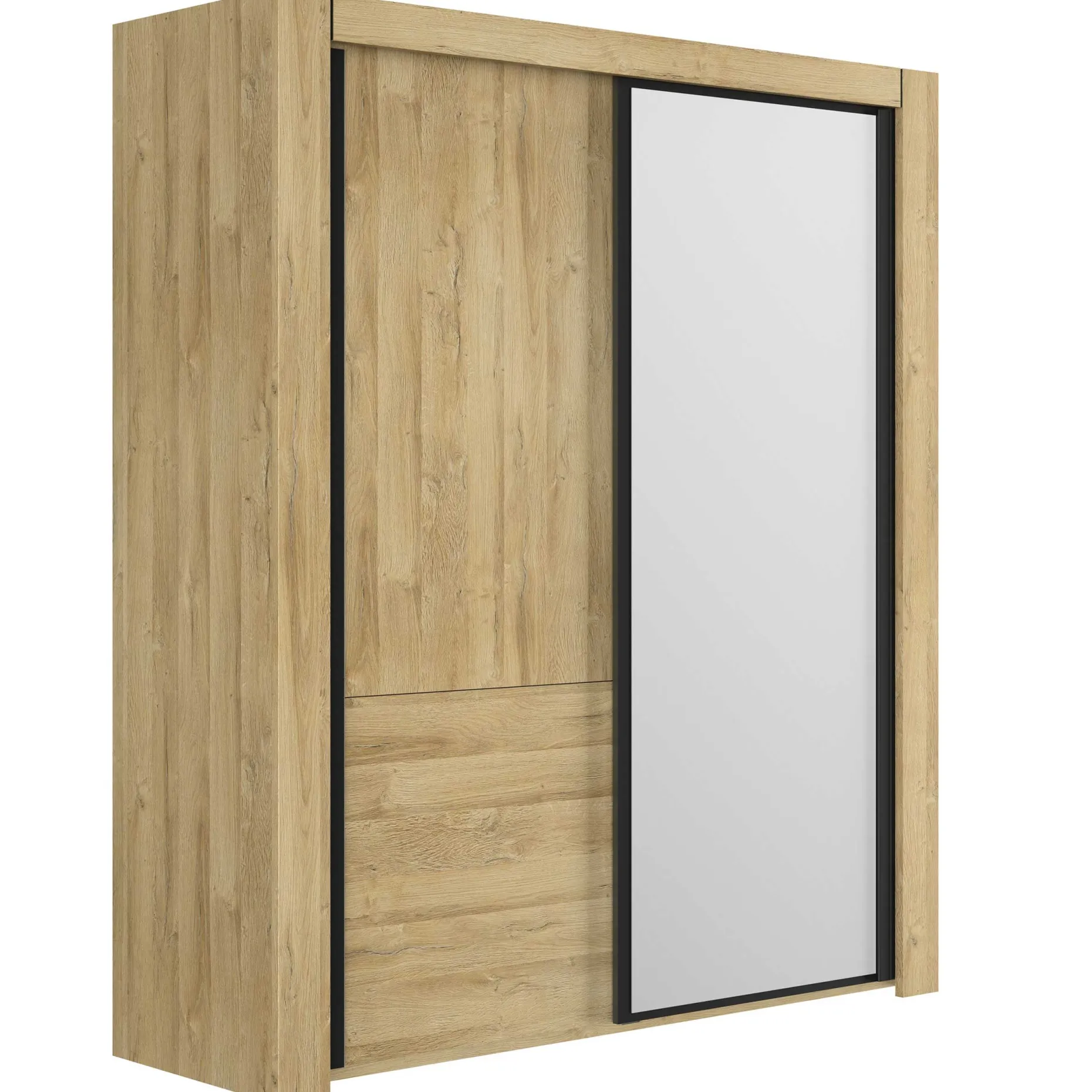 Kleiderschrank Sofia | 192 x 63 x 220 cm | Gold Oak Design