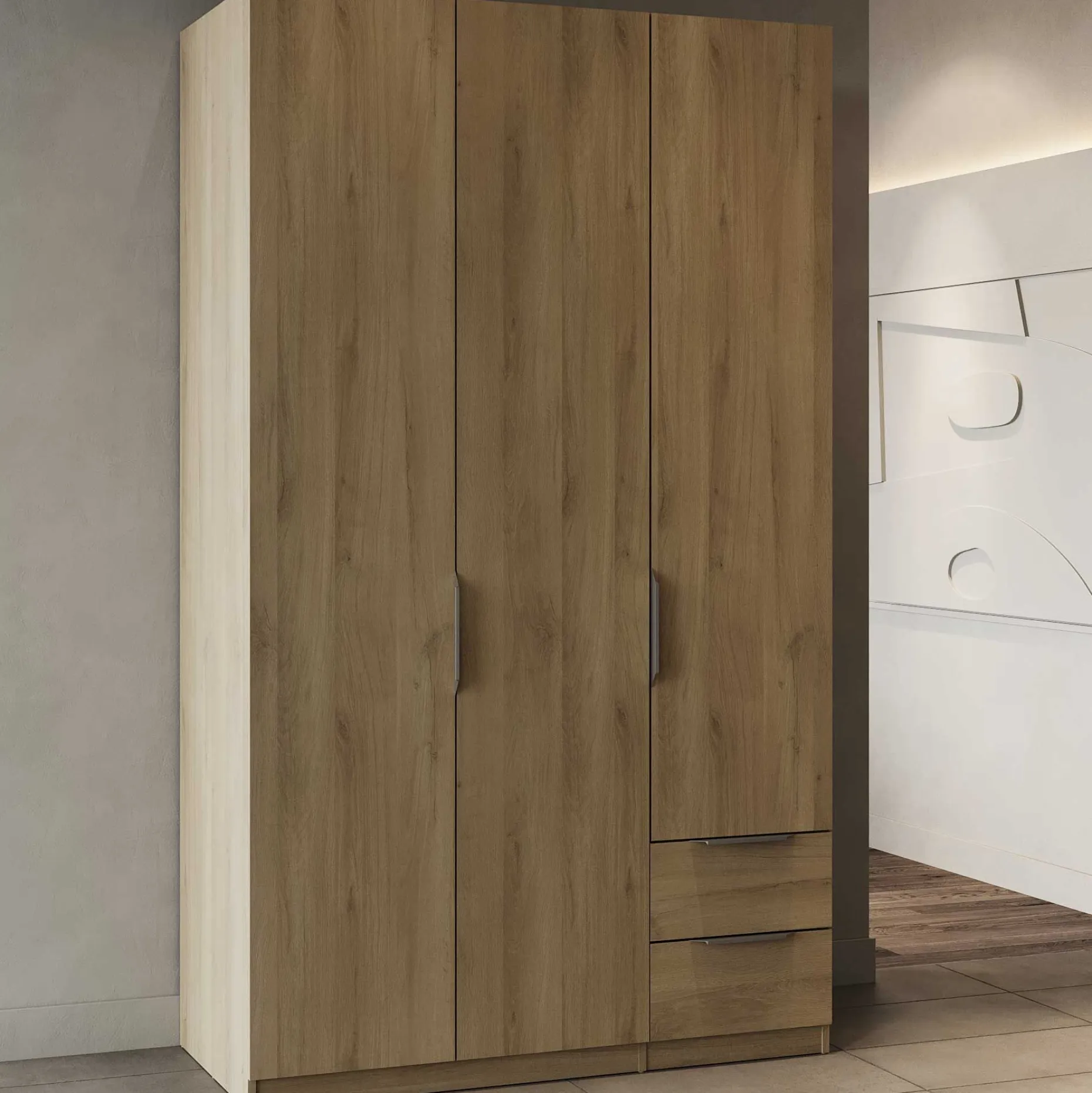 Kleiderschrank Spectre 120cm - Eiche