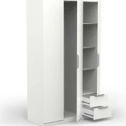 Kleiderschrank Spectre 120cm - matt weiß