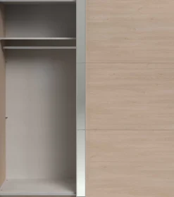 Kleiderschrank Swings - 178x59x203cm - mit Spiegel - 2 Türen - Eichendekor