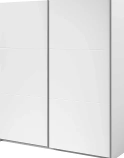 Kleiderschrank Swings - 178x59x203cm - 2 Türen - weiß