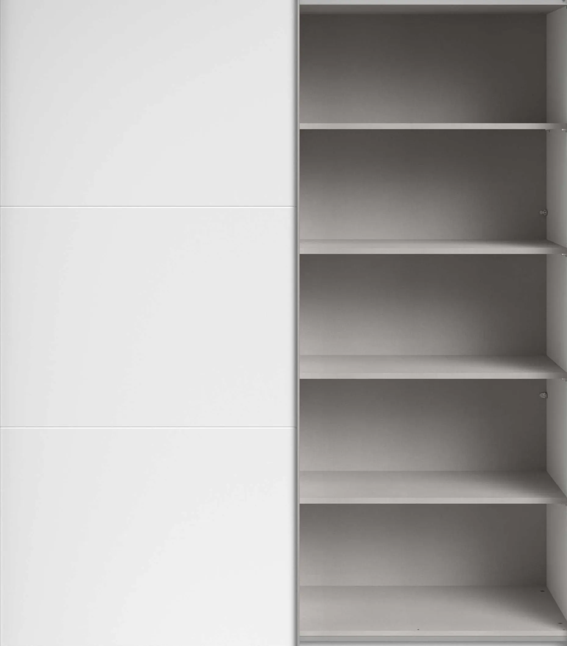 Kleiderschrank Swings - 178x59x203cm - 2 Türen - weiß