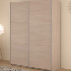 Kleiderschrank Swings - 148x59x203cm - 2 Türen - Eiche Dekor