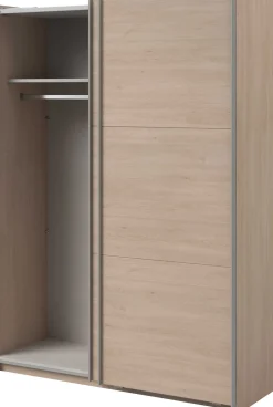 Kleiderschrank Swings - 148x59x203cm - 2 Türen - Eiche Dekor