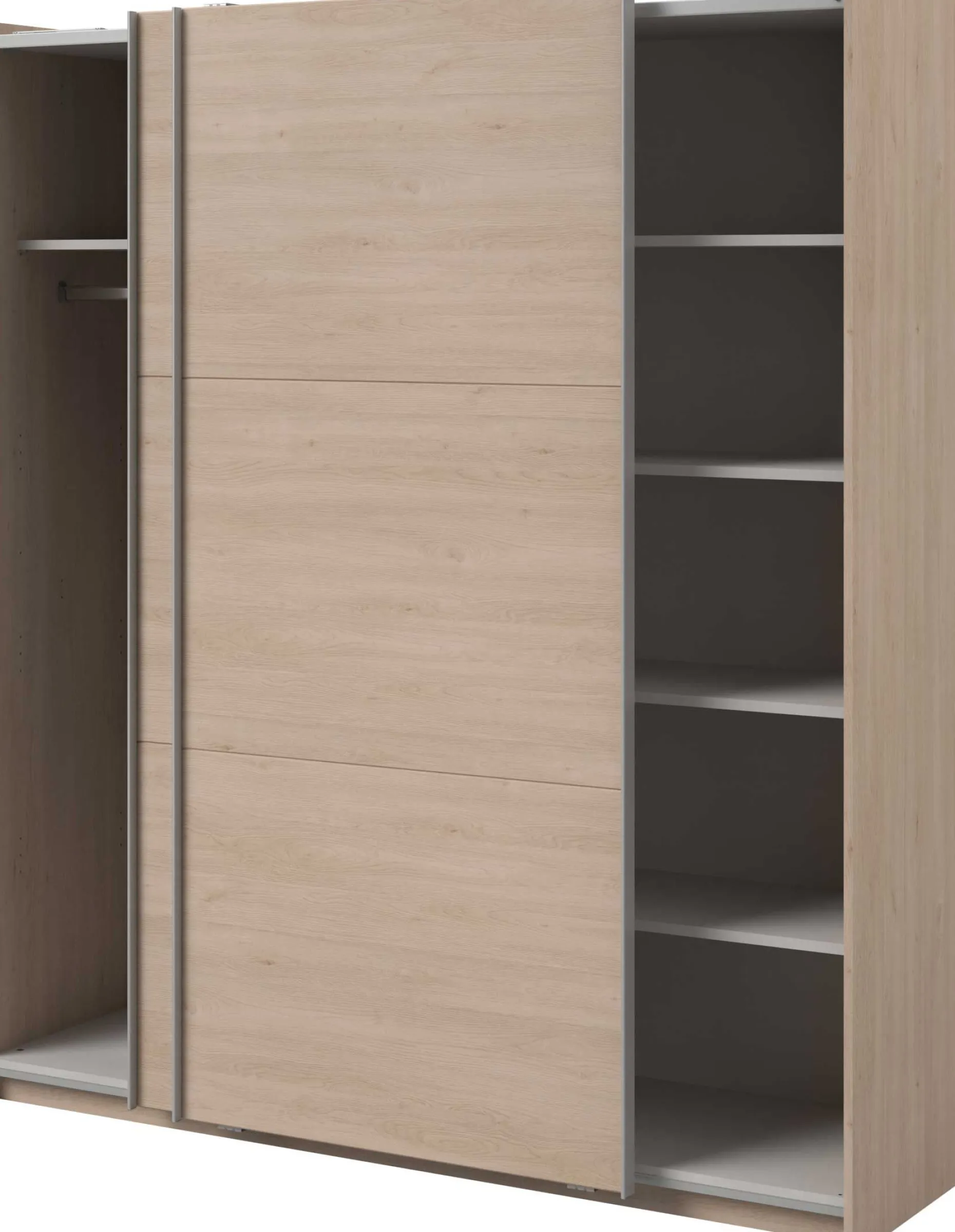 Kleiderschrank Swings - 178x59x203cm - 2 Türen - Eiche Dekor