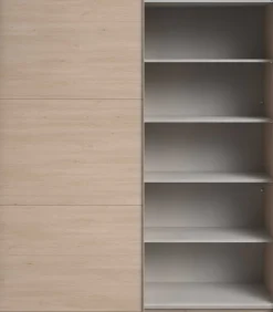 Kleiderschrank Swings - 178x59x203cm - 2 Türen - Eiche Dekor