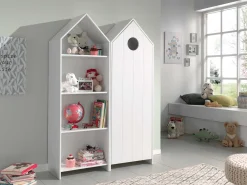 Kleiderschrank 2-teilig Casami - 115x37x172 cm - Weiß