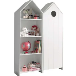 Kleiderschrank 2-teilig Casami - 115x37x172 cm - Weiß