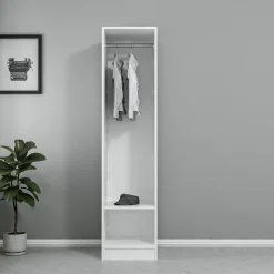 Kleiderschrank Woody Fashion | 45 x 52 x 190 cm | Scharniertür nicht enthalten
