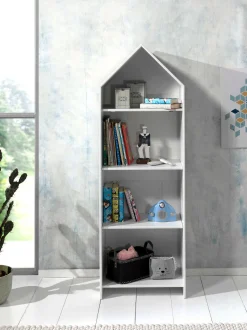 2 Kleiderschränke Bücherregal Casami - weiß/rosa