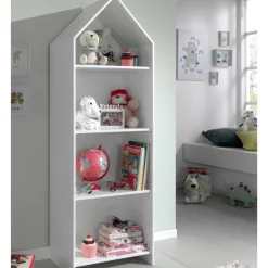 2 Kleiderschränke Bücherregal Casami - rosa/weiß/grau
