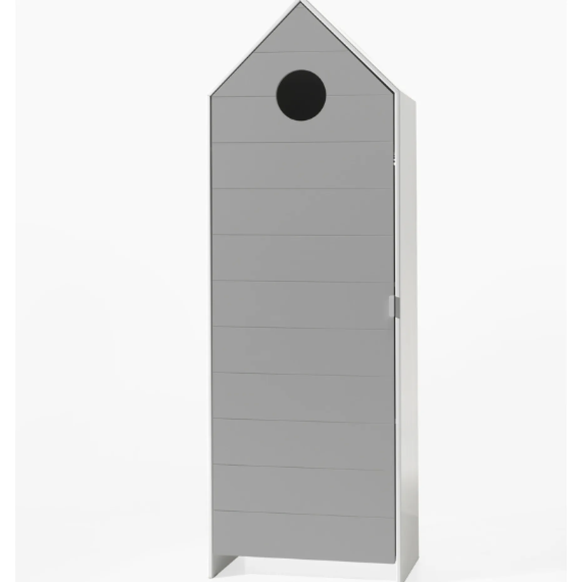 2 Kleiderschränke Bücherregal Casami - rosa/weiß/grau