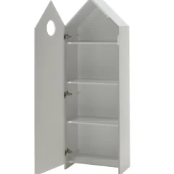 2 Kleiderschränke Bücherregal Casami - rosa/weiß/grau