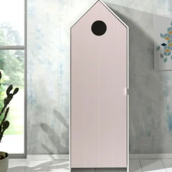2 Kleiderschränke Bücherregal Casami - mintgrün/weiß/rosa
