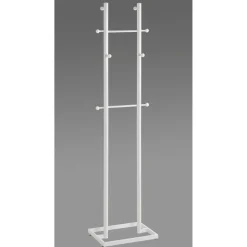 Kleiderständer mit 8 Haken - Weiß