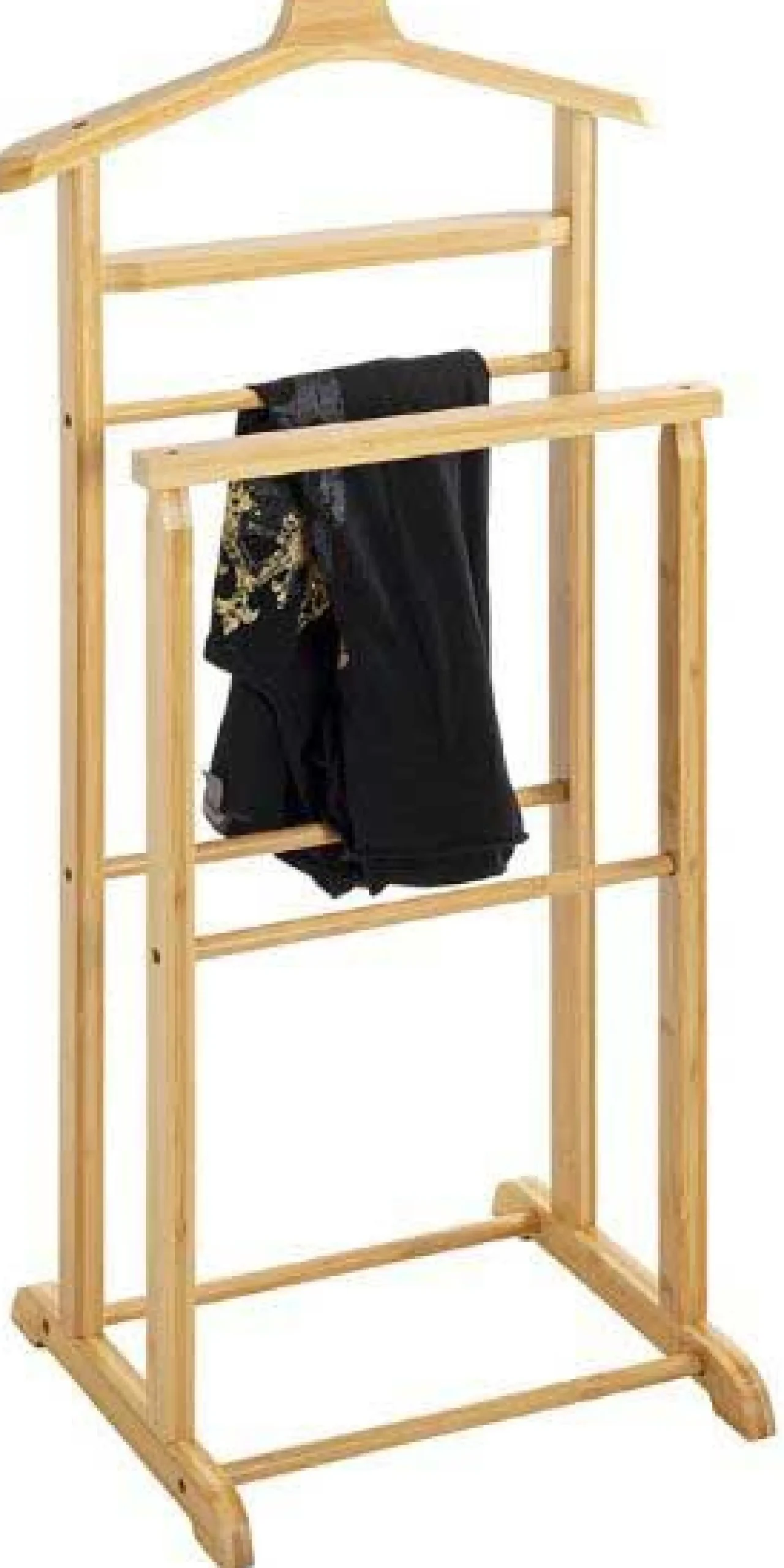 Kleiderständer mit Hosenbügel | Bambusdesign