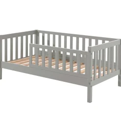 Kleinkindbett Petronille mit Bettkasten 70 x 140cm Kiefer - grau