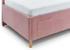 Kofferbett Cool | Mit Rückenlehne | 120 x 200 cm | Rosa Design