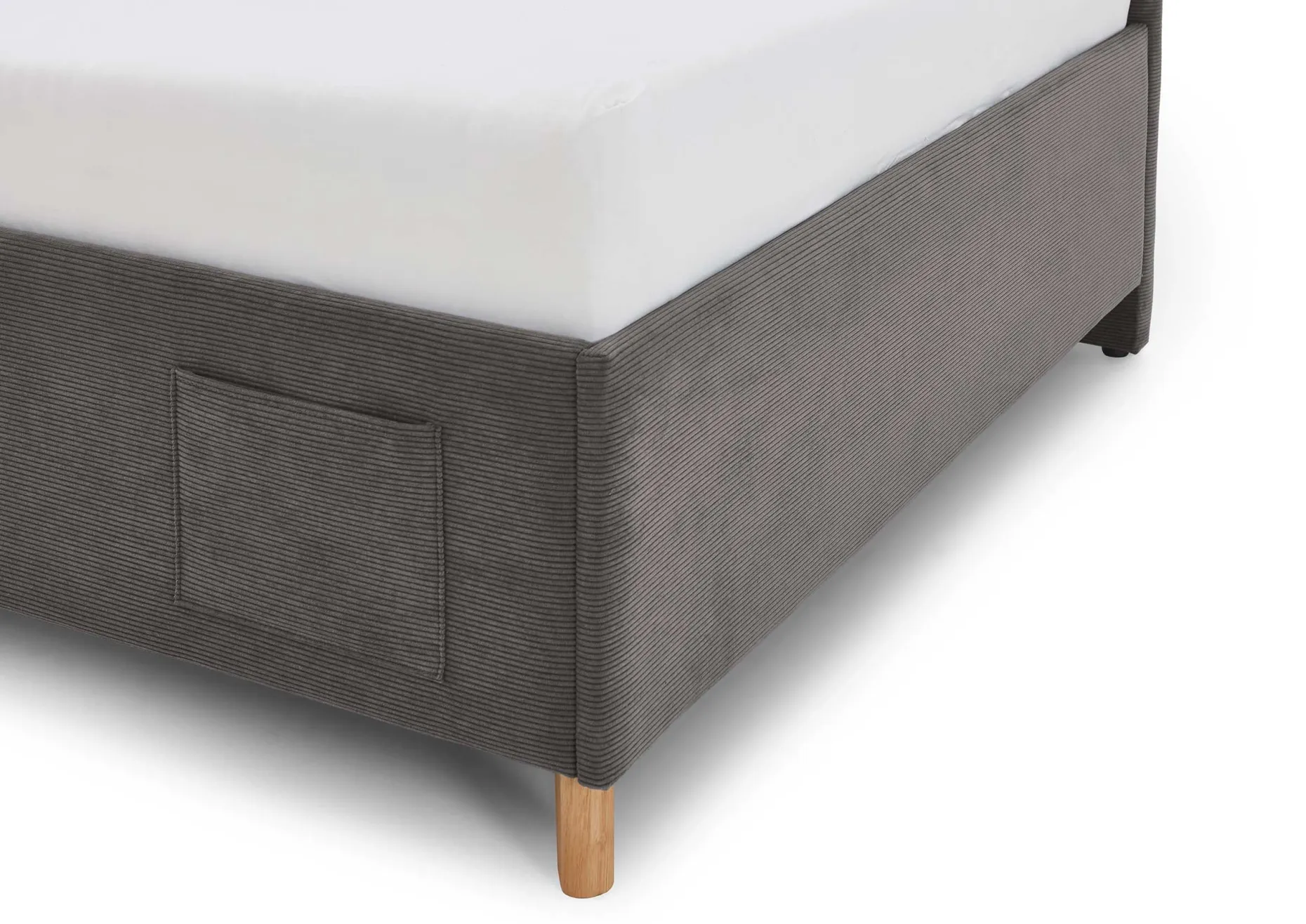 Kofferbett Cool | Mit Rückenlehne | 140 x 200 cm | Anthrazit Design