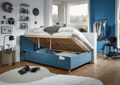 Kofferbett Cool | 90 x 200 cm | Design Blau