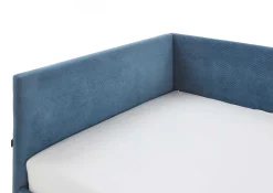 Kofferbett Cool | 90 x 200 cm | Mit Rückenlehne | Blaues Design