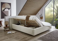 Kofferbett Kubrik | Inklusive Matratze | 140 x 200 cm | Beige