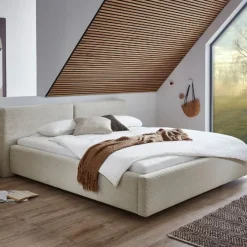 Kofferbett Kubrik | Inklusive Matratze | 160 x 200 cm | Beige
