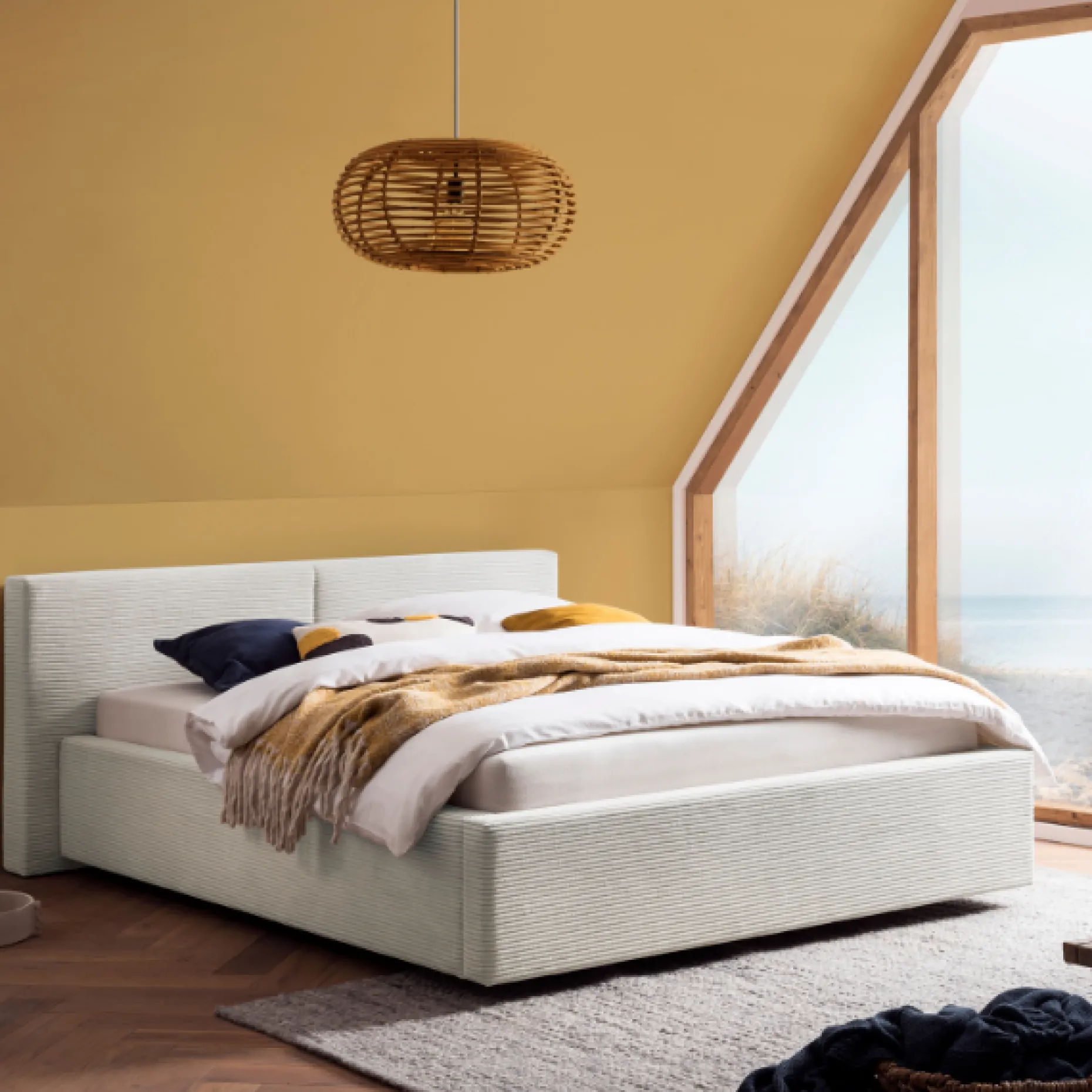 Kofferbett Kubrik | 140 x 200 cm | Beige