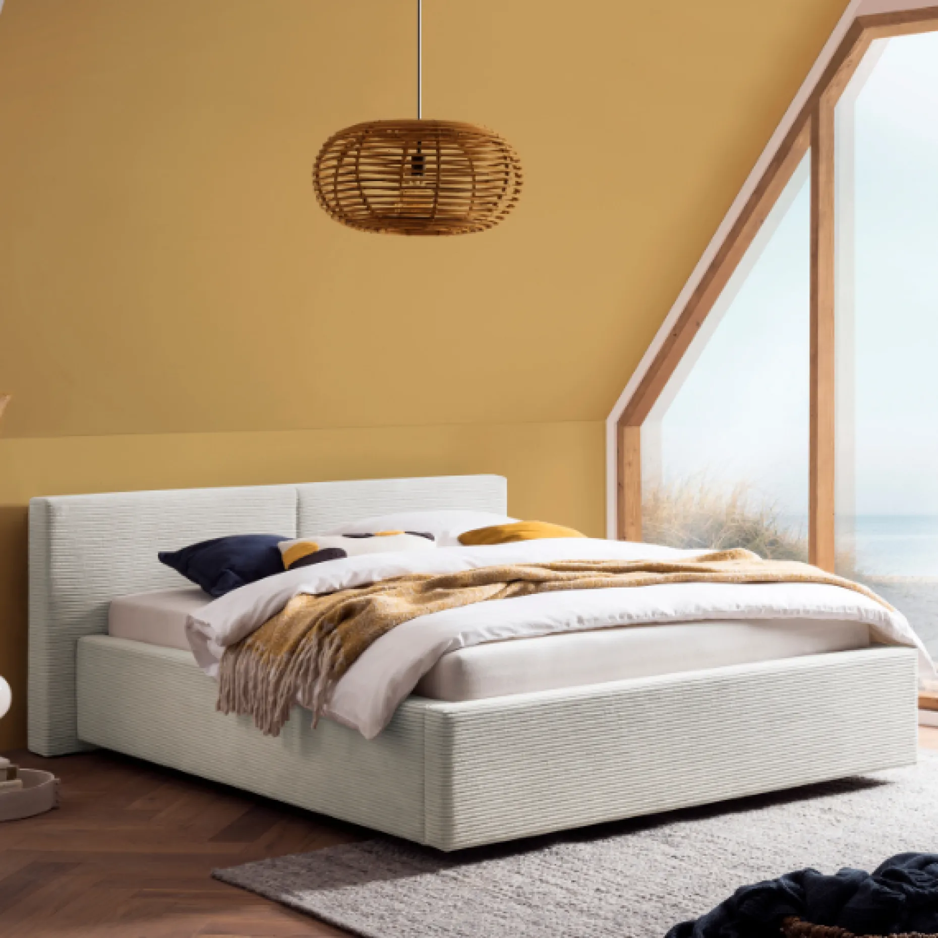 Kofferbett Kubrik | 140 x 200 cm | Beige