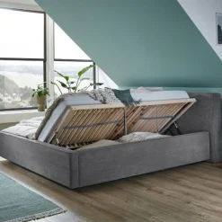 Kofferbett Mitoma | 160 x 200 cm | Design Grau