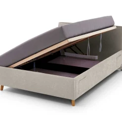 Kofferbett Ollie | 120 x 200 cm | Design Beige