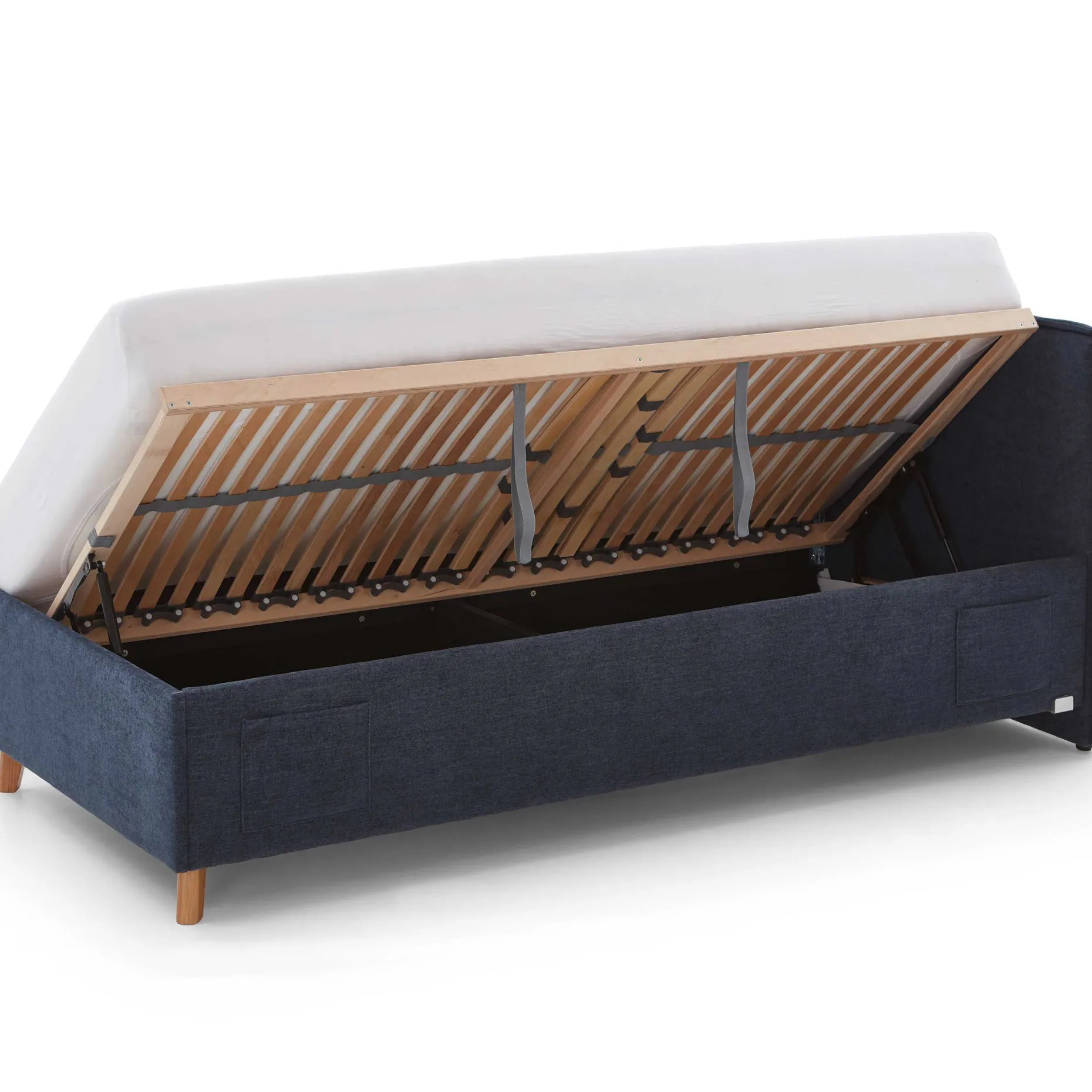 Kofferbett Ollie | 90 x 200 cm | Design Blau
