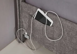 Kofferbett Ollie | 120 x 200 cm | Design Grau