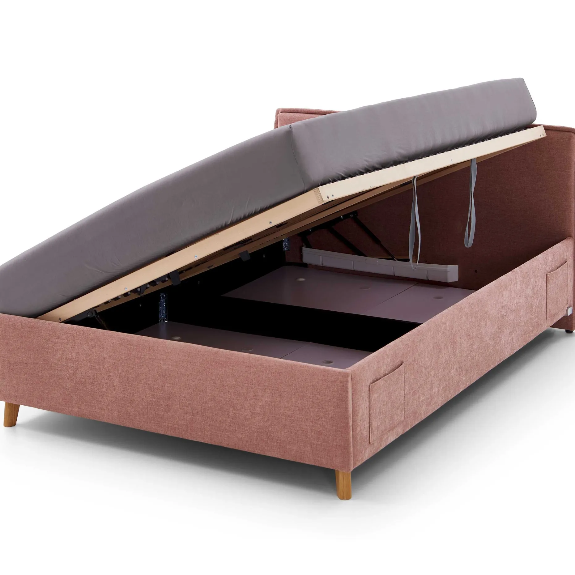 Kofferbett Ollie | 120 x 200 cm | Rosa Design