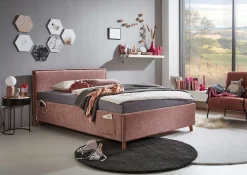 Kofferbett Ollie | 140 x 200 cm | Rosa Design