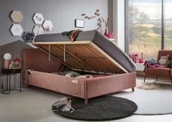 Kofferbett Ollie | 90 x 200 cm | Rosa Design