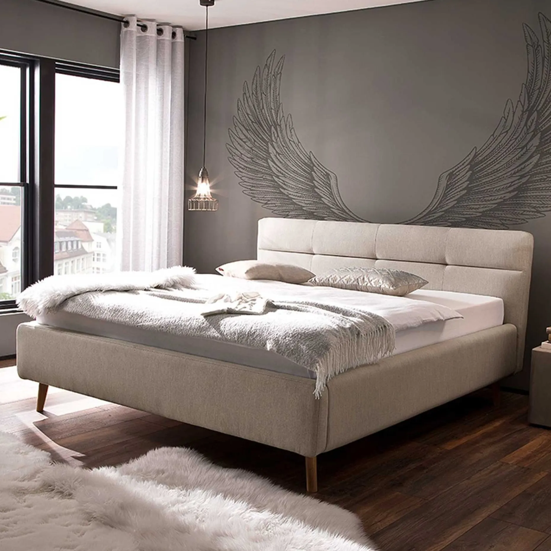 Kofferraumbett Lode 180x200 - beige