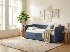 Kojenbett Spector - 90 x 200 cm - Mit Schubladen - Blau