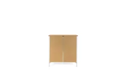 Kommode Berge 80cm 2 Türen - weiß/Eiche
