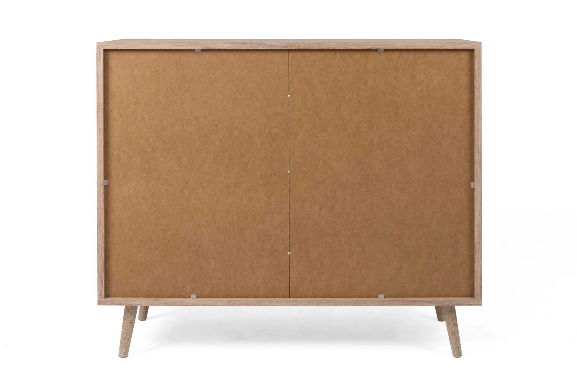 Kommode Bilal 102cm 2 Türen - Eiche/rafia