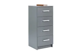 Kommode Eden 4 Schubladen - graphitgrau