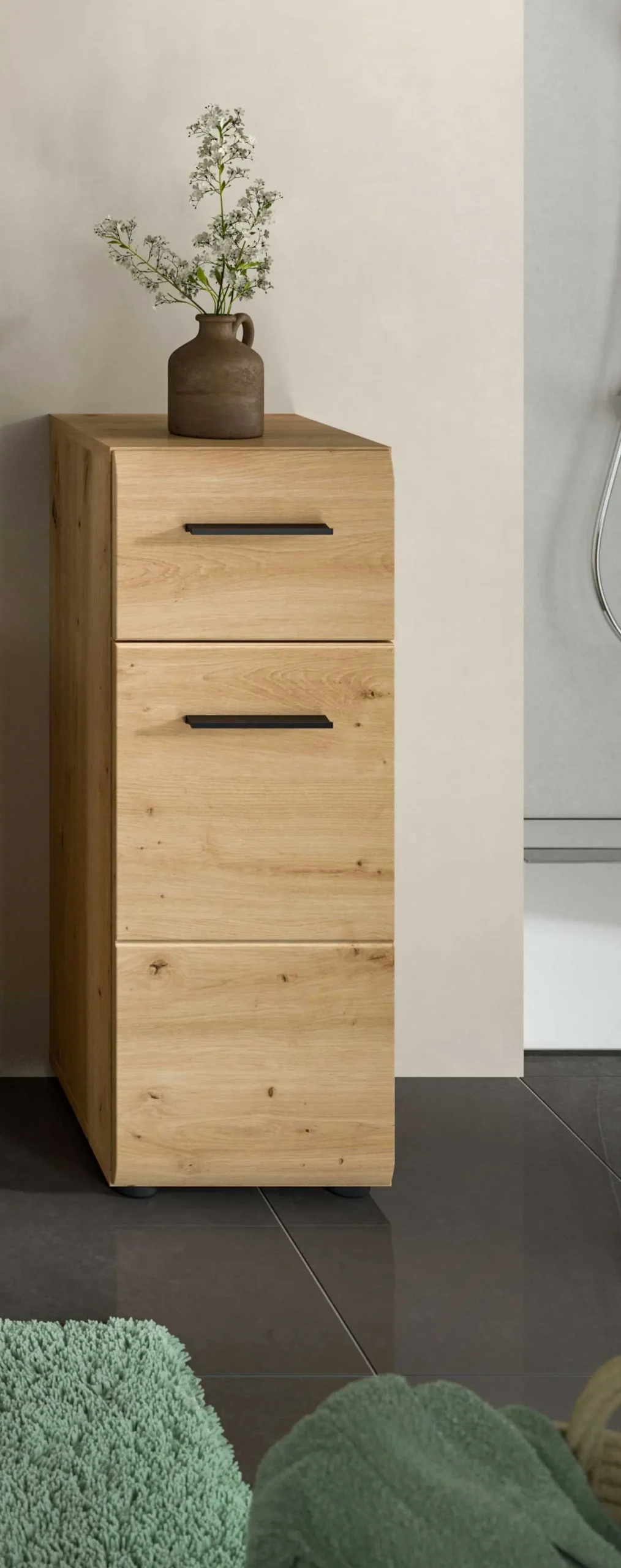 Kommode Ice Xonox - 3 Schubladen Artisan Oak - 30x80x30 cm