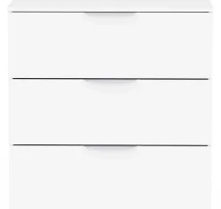 Kommode Micheline - 80x41x81cm - 3 Schubladen - weiß